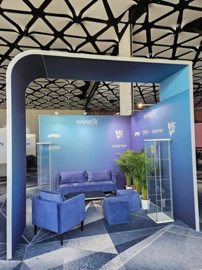 5 x 3 m großer Stand mit einem Ständer