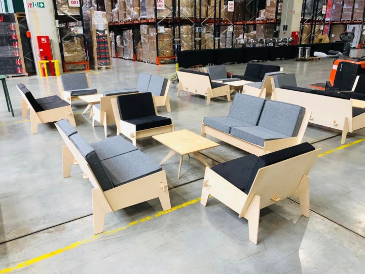 ZERO WASTE SOFA GREY