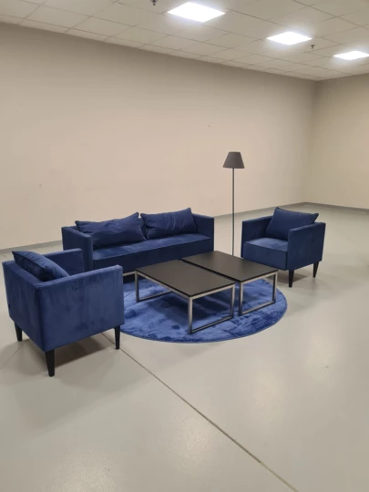 CARPET ROUND BLUE
