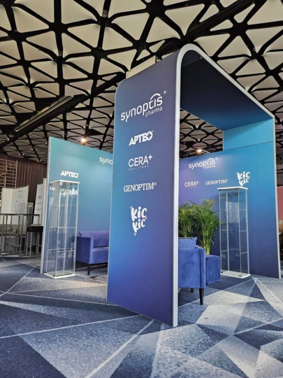 5 x 3 m großer Stand mit einem Ständer