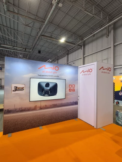 5 x 4 m großer Stand mit einem Ständer