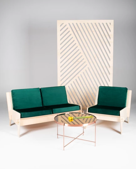 ZERO WASTE SOFA GREEN