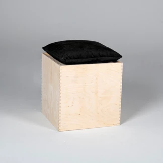 ZERO WASTE POUF BLACK