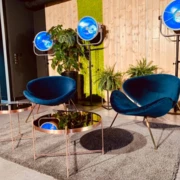 BLUE STAGE CHAIR