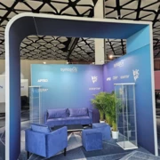 5 x 3 m großer Stand mit einem Ständer
