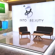 5 x 3 m großer Stand mit einem Ständer