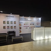 5 x 3 m großer Stand mit einem Ständer
