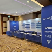5 x 5m Stand mit Stand und Theke
