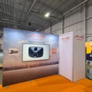 5 x 4 m großer Stand mit einem Ständer