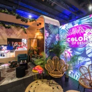 5 x 4 m großer Stand mit einem Ständer