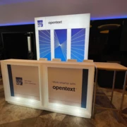 3 x 3 m großer Stand mit einem Ständer
