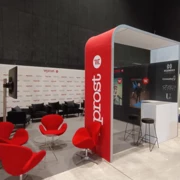 5 x 3 m großer Stand mit einem Ständer